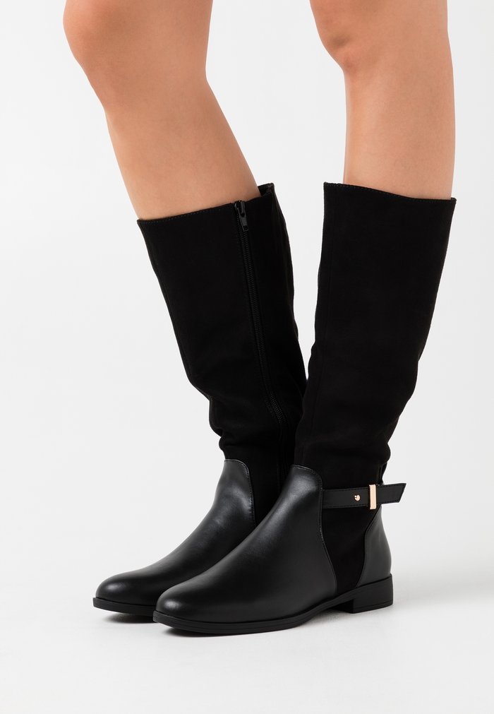 Bottes Anna Field Plates Zip UP Noir Femme | ALA-7525409